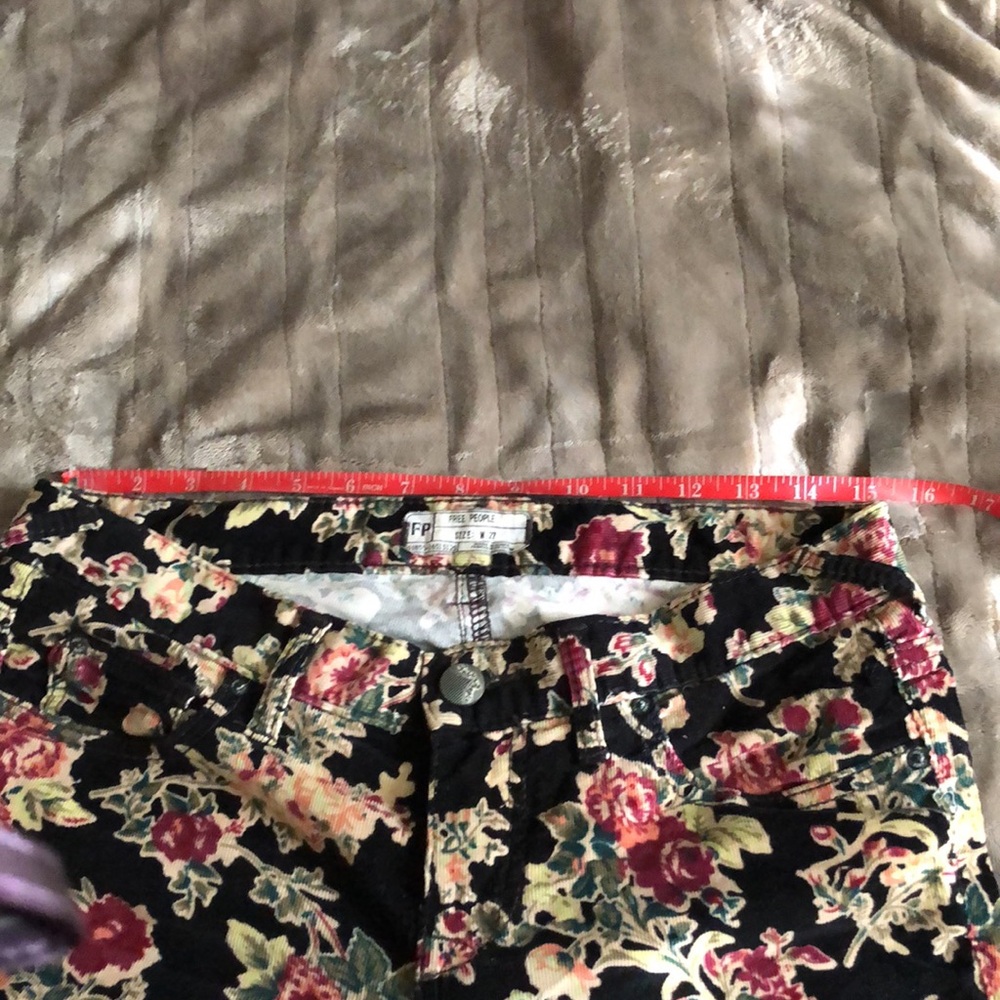 Free People colorful corduroyed pants, size 27 - Picture 6 of 7